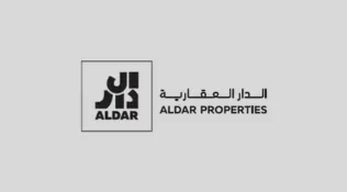 Aldar Properties logo, showcasing the company's brand identity.