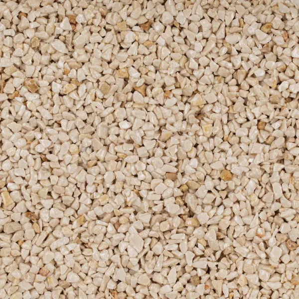 Stone carpet flooring, showing the texture and small stones.